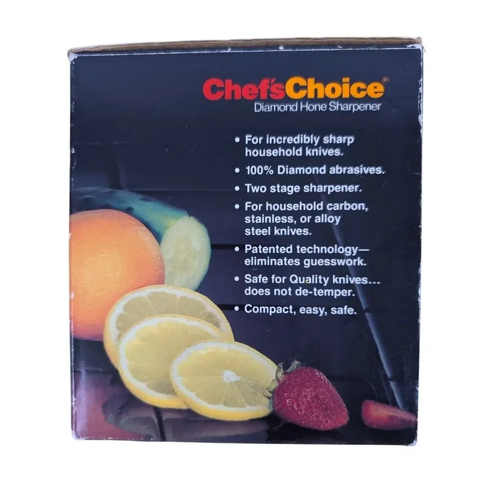 Chefs Choice Diamond Hone 2 Stage‎ Electric Knife Sharpener Model 300 Used USA